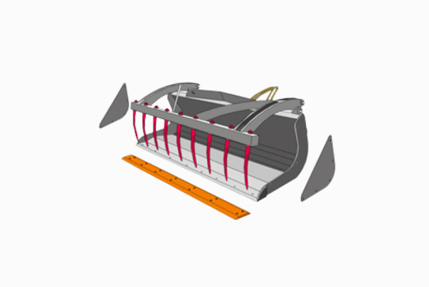 Godet multi-services avec griffe