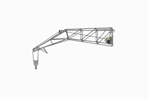 Fly jib with winch