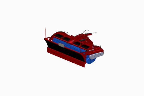 Combined snow sweeper